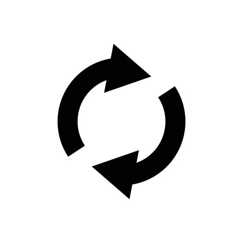 Circular arrow circle arrow icon rotation restart. Design template vector 4854834 Vector Art at ...