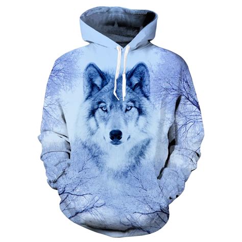 Wolf Hoodies Hoodie Men/Women 2019 Hip Hop Autumn Winter Hoody Tops Casual Brand 3D Wolf Hoodie ...