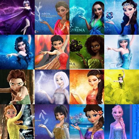 Elsa with different powers. And as a Ravenclaw in the one on the top ...