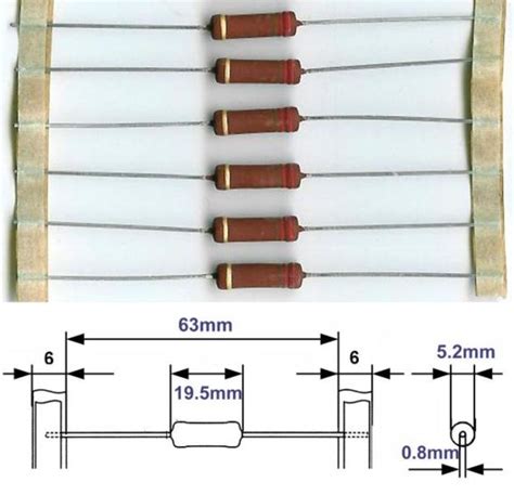 Power Metal Film Resistor 510-Ohm 3W Vishay Series PR03, Grieder ...