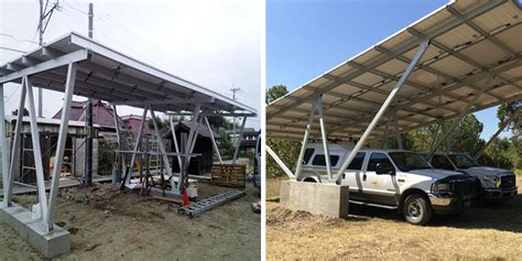 Aluminum Alloy Solar Carport Installation Mounting Structure Manufacturers