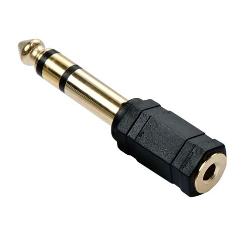 3.5mm Stereo Jack Female to 6.3mm Stereo Jack Male Adapter - from LINDY UK