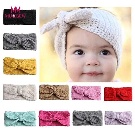 Aliexpress.com : Buy MUQGEW Cute Kids Baby Girls Toddler Knit Turban ...