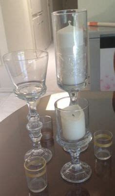 Decorative Martini Glass Candle Holder Centerpiece via Etsy | Handmade | Pinterest | Glass ...
