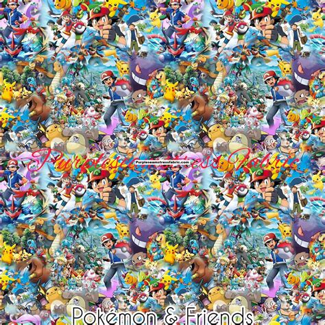 Pokemon Friends – Purpleseamstress Fabric