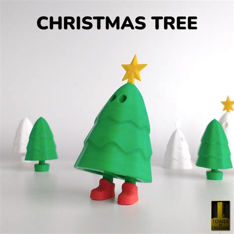 Fichier STL ARBRE DE NOËL AVEC DES JAMBES 🎄・Idée pour impression 3D à ...