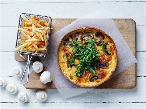 Mushroom and Bacon Quiche | Australian Mushrooms