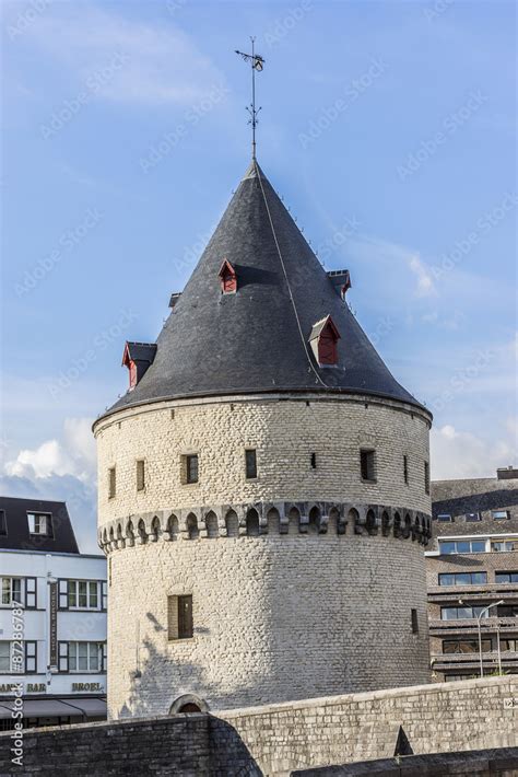 Broel Towers (Broeltorens) - symbol of city Kortrijk. Belgium. Stock ...