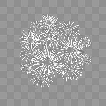 Night Sky Fireworks Vector PNG Images, Pattern Elements Of Colorful ...