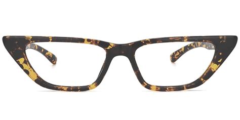 Gail Geometric Tortoise Eyeglasses | Vooglam