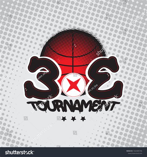 3x3 Basketball Tournament Logo Concept Stock Vector (Royalty Free ...