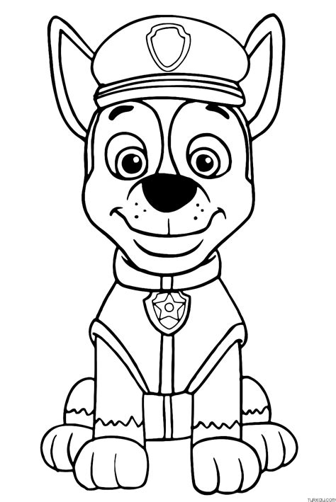 Paw Patrol Chase Coloring Pages - almuhja.com