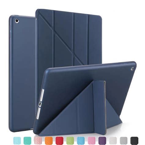 Case for Apple ipad air 1 A1474,A1475,A1476, Case Silicone Soft Back Folio Stand with Auto Sleep ...