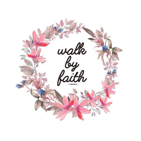 Walk By Faith Quote / Walk By Faith Not By Sight Quote Svg Cut Graphic ...