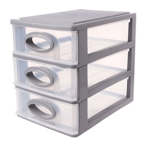 New 3 layer/4 layer/5 layer Plastic Makeup Drawer Desktop Drawer Storage Box Holder Cosmetic ...