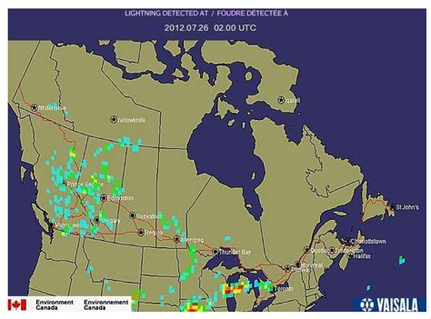 Lightning strike maps – a sibilant intake of breath