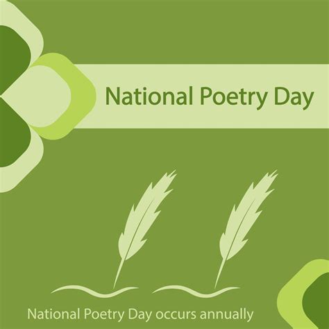 National Poetry Day occurs annually to focus on the theme of change ...