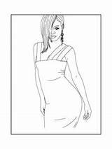 Rihanna coloring page sketch template