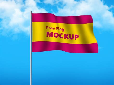 Free Flag Mockup Template 2023 - Daily Mockup