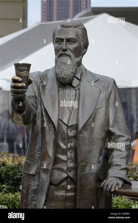 A statue of John Pemberton, the inventor of Coca-Cola, in Atlanta ...