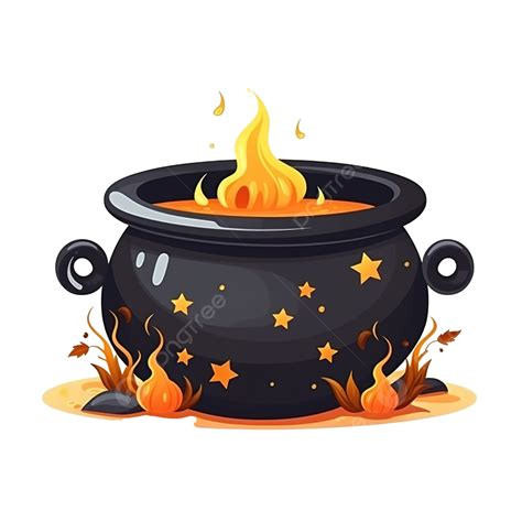 Witch Cauldron Vector Flat Illustration Halloween Decoration, Cauldron, Halloween Witch, Witch ...