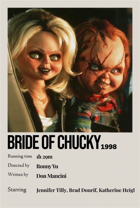 Bride of Chucky Polaroid poster | Bride of chucky, Movie poster wall, Comedy genres