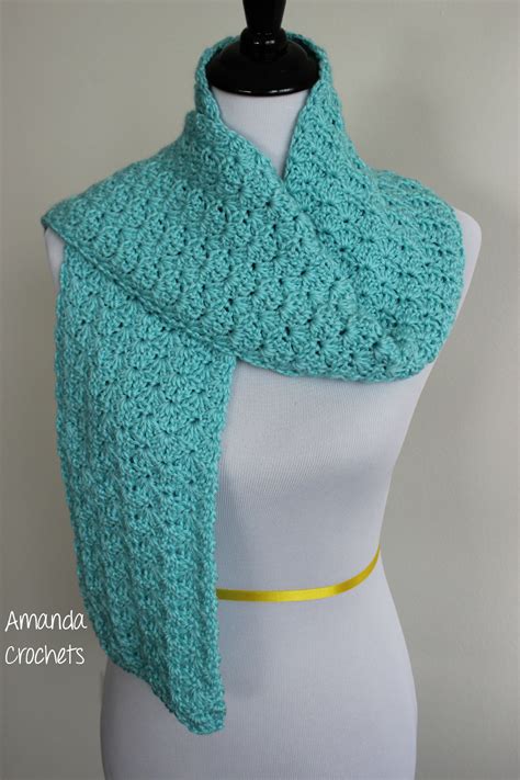 Shell Stitch Scarf Pattern - Amanda Crochets