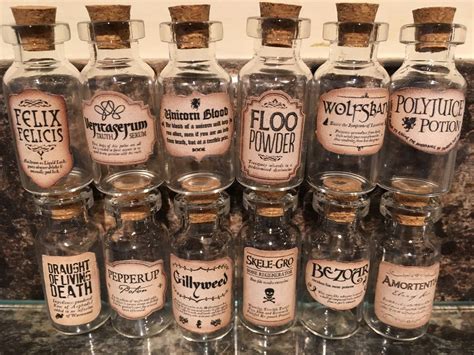 12x HARRY POTTER POTION BOTTLES | eBay | Potion bottle, Harry potter ...