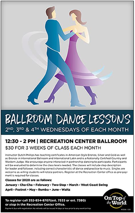 Ballroom Dance Lessons | On Top of the World Info