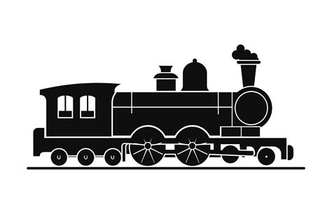 A Locomotive Train Silhouette Vector free 35992234 Vector Art at Vecteezy