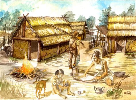 iron age settlement | Iron age, Historical illustration, Ancient humans