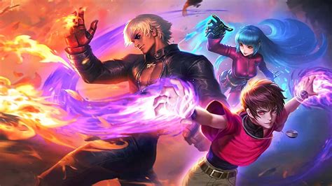 Aurora Gusion Dyrroth Kof Skins Mobile Legends 4K HD Gusion Wallpapers | HD Wallpapers | ID #87106