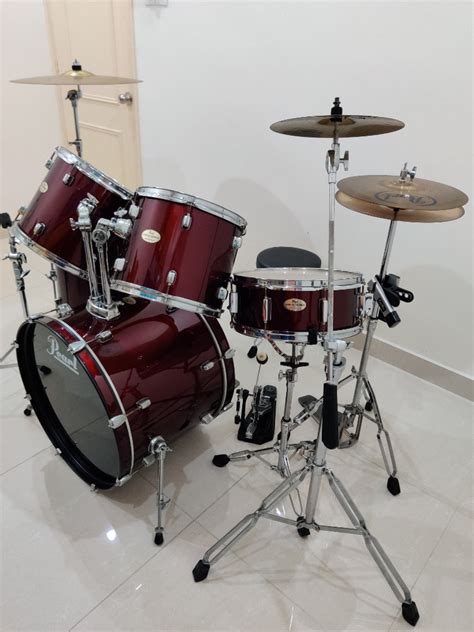 Pearl Forum Series Drum Set with additional Tama Single Bass Drum Pedal ...