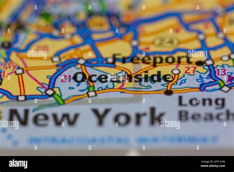 Map of oceanside new york hi-res stock photography and images - Alamy