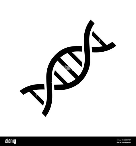 Simple DNA logo, Life gene model, bio code genetics molecule, medical symbols, chromosome icon ...