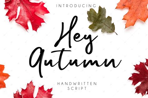 Hey Autumn ~ Script Fonts ~ Creative Market