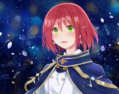 Akagami no Shirayuki-hime - Shirayuki | Rambut merah, Snow white, Gambar anime