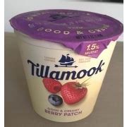 Tillamook Yogurt, Berry Patch: Calories, Nutrition Analysis & More | Fooducate