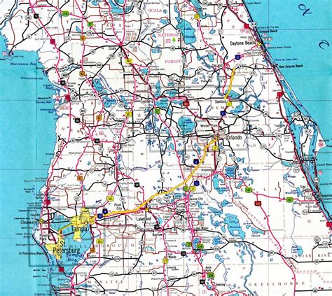 City Map Of Central Florida - Link-Italia - Road Map Of Central Florida ...