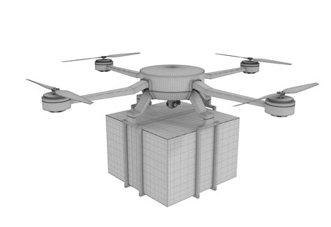 3D Cargo Drone model - TurboSquid 1733658