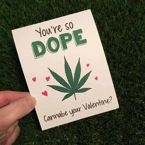 Funny Valentine Card / Funny Weed Valentine Card / Weed | Etsy Singapore