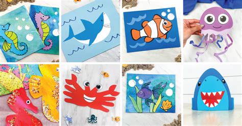 Ocean Arts And Crafts For Preschoolers - Under The Sea Paper Plate Crafts For Kids Red Ted Art ...