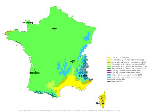 Blue Green Atlas - The Climate of France