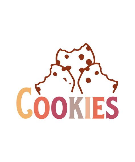 Cookies logo vector tshirt design 12605625 Vector Art at Vecteezy