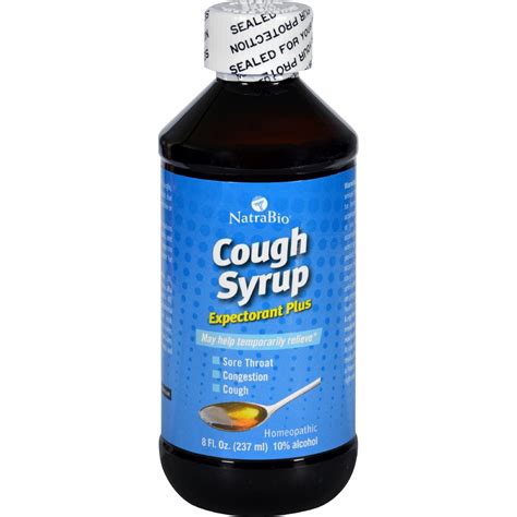 Natra-Bio Cough Syrup Expectorant Plus - 8 fl oz - Walmart.com ...