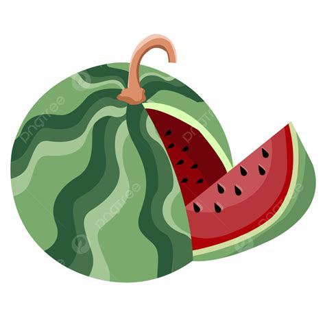 Slice Watermelon Vector Design Desain Potongan Buah Semangka, Semangka ...