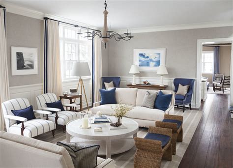 East Coast House with Blue and White Coastal Interiors - Home Bunch Interior Design Ideas