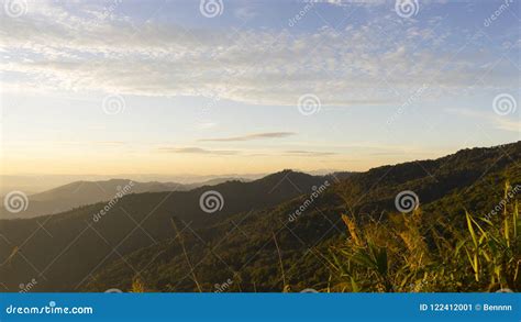 Panoramic Scenery of Mountains at Sunset Stock Image - Image of attractions, sunset: 122412001