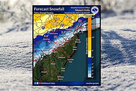 Snow Predictions Increase From National Weather Service For Parts Of NJ, PA (Timing ...