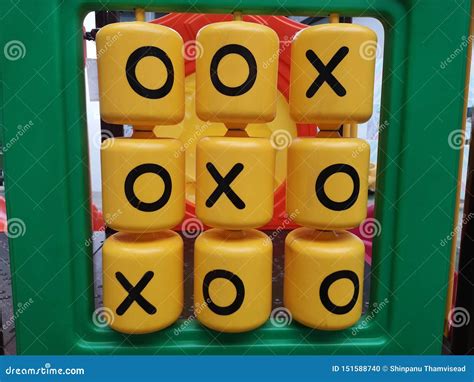 XO Games for Children at the Playground. Stock Photo - Image of shape, cross: 151588740